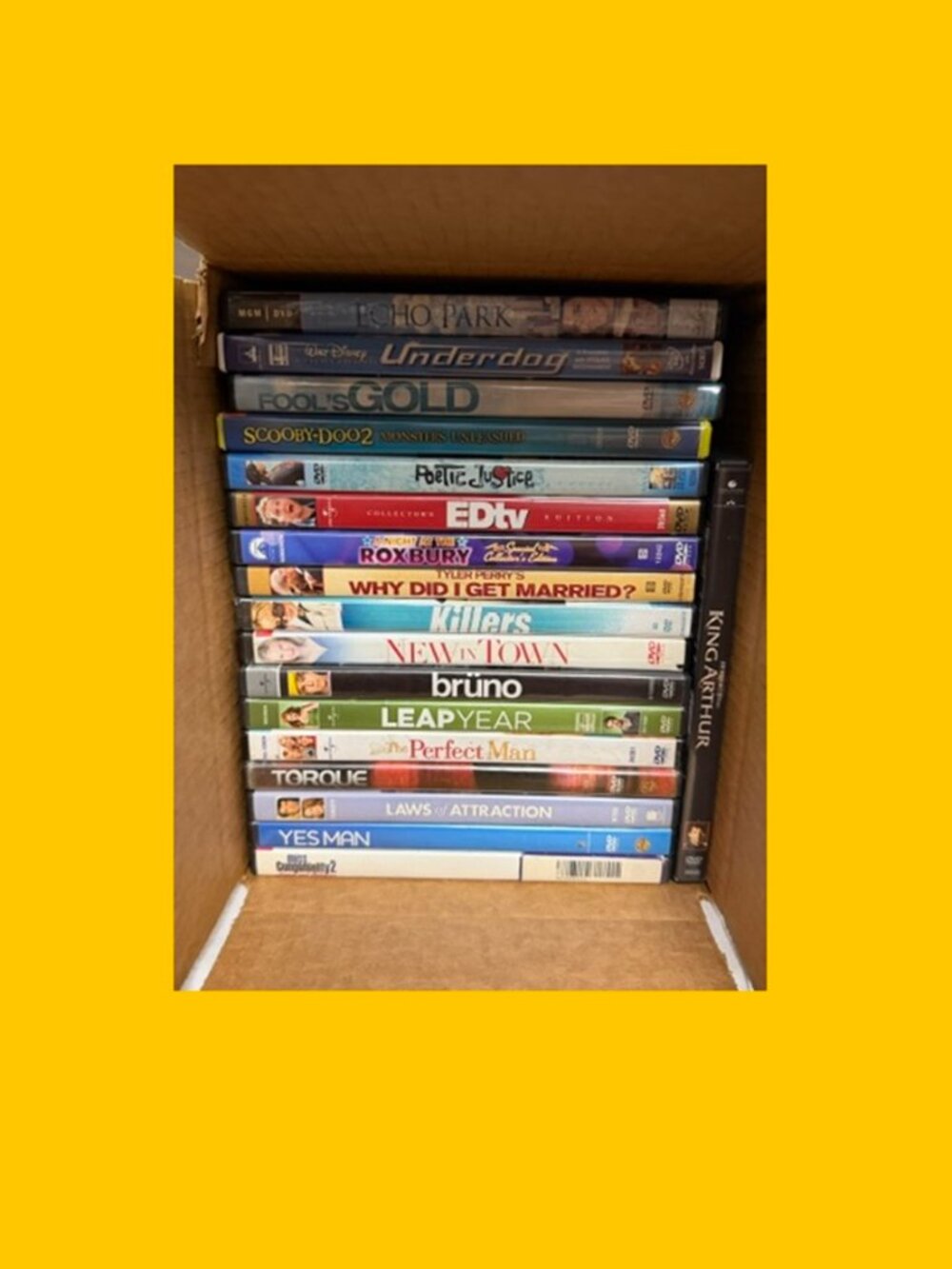 Wholesale Lot of Eighteen (18) Used DVDs Yes Man, Leap Year +16 more CR00E